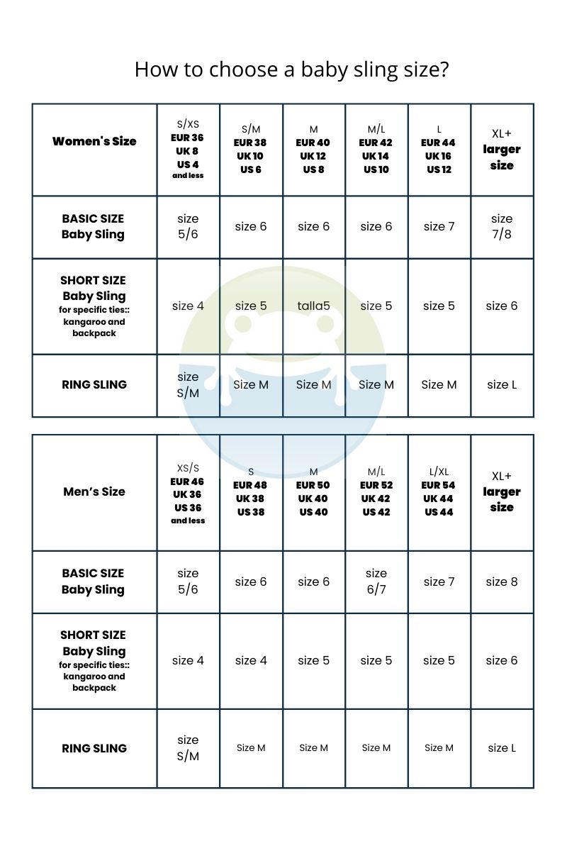 Choosing size of baby sling