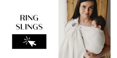 Les Ring Slings sont faciles et rapides à utiliser. Vous pouvez y porter votre nouveau-né et votre enfant en bas âge.