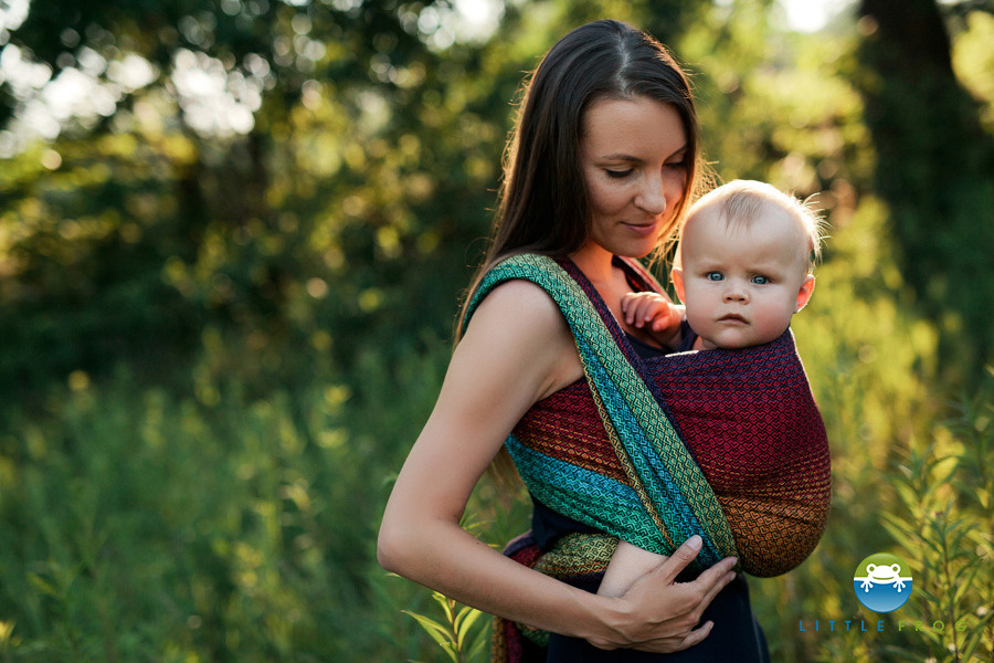 little frog rainbow wrap