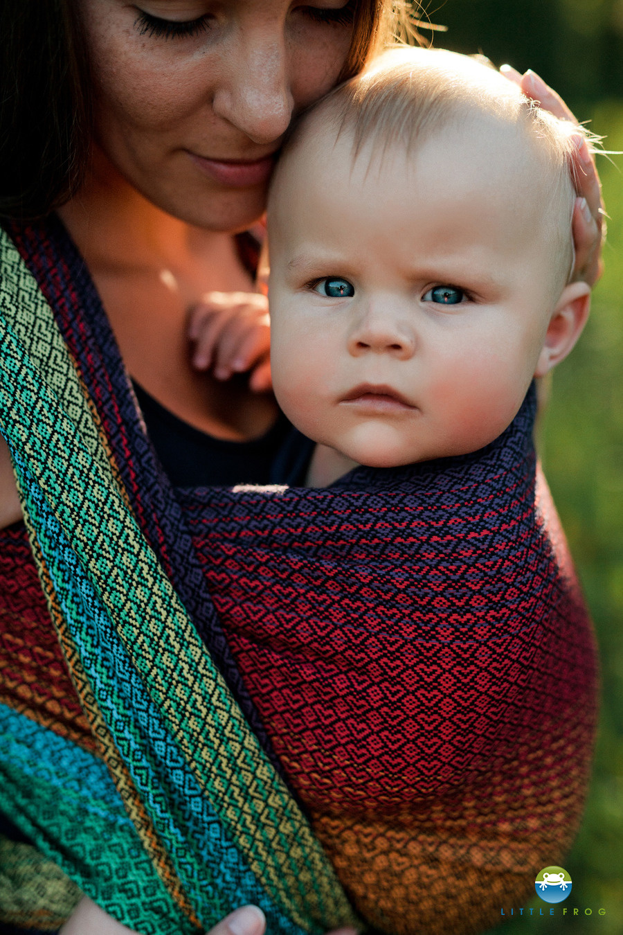 rainbow woven wrap