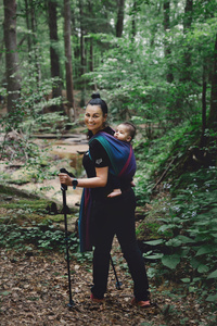 Écharpe de portage Bamboo Misty Zircon - taille 5 /2e choix