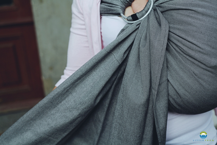 Bandolera de anillas Graphite Herringbone - talla S (1,7m)