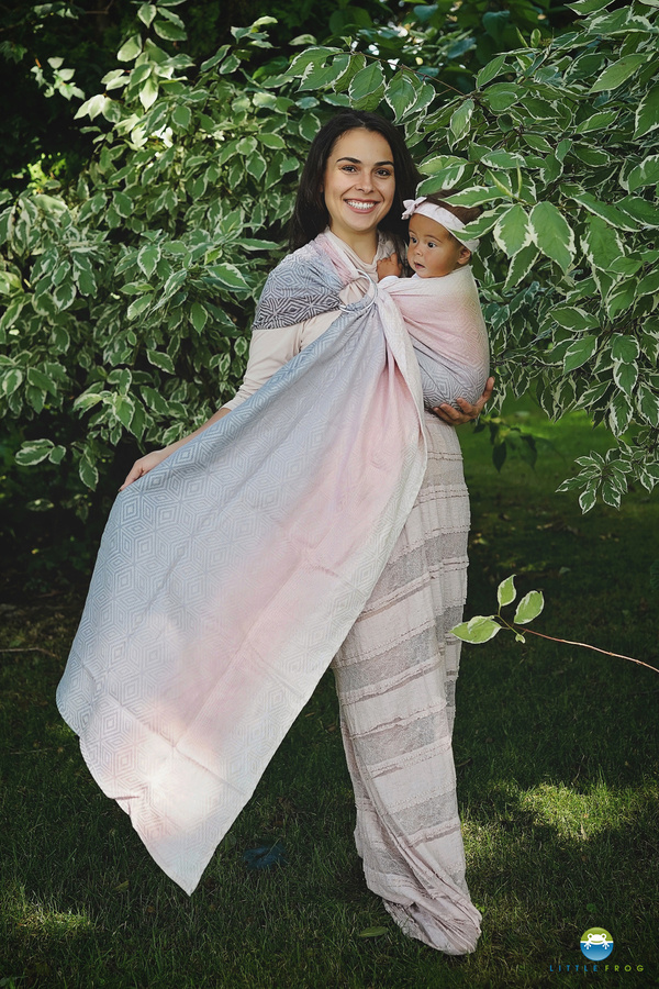 Ring Sling Cotton Foggy Cube - taille L (2,3m)