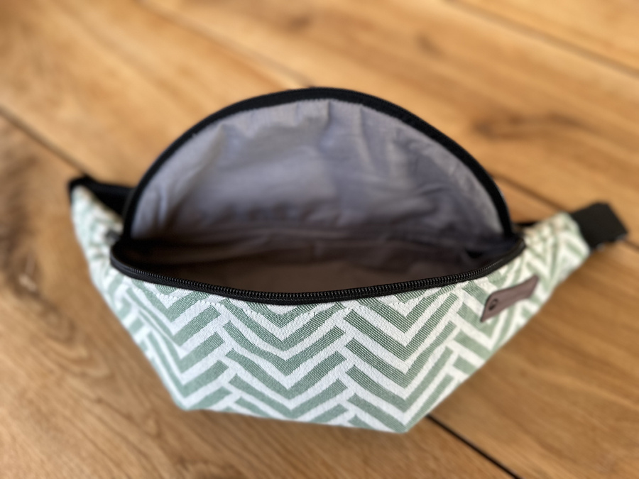 Große WAIST BAG Little Frog - Smaragdgrüner Würfel