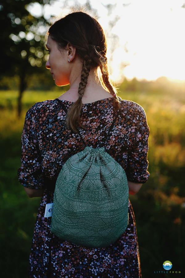 Bolsa con cordón - Verde Linen Harmony