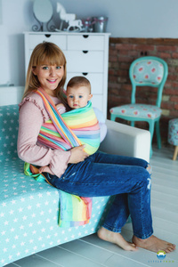 Écharpe de portage Bamboo Spectrolite- taille 4