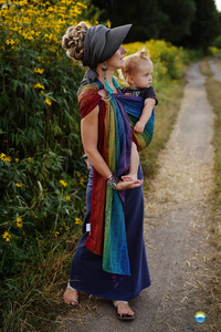 Ring Sling Tragetuch Rainbow Harmony - Größe L (2,3m)
