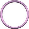 Anelli in alluminio rosa per fascia porta bebè, taglia M