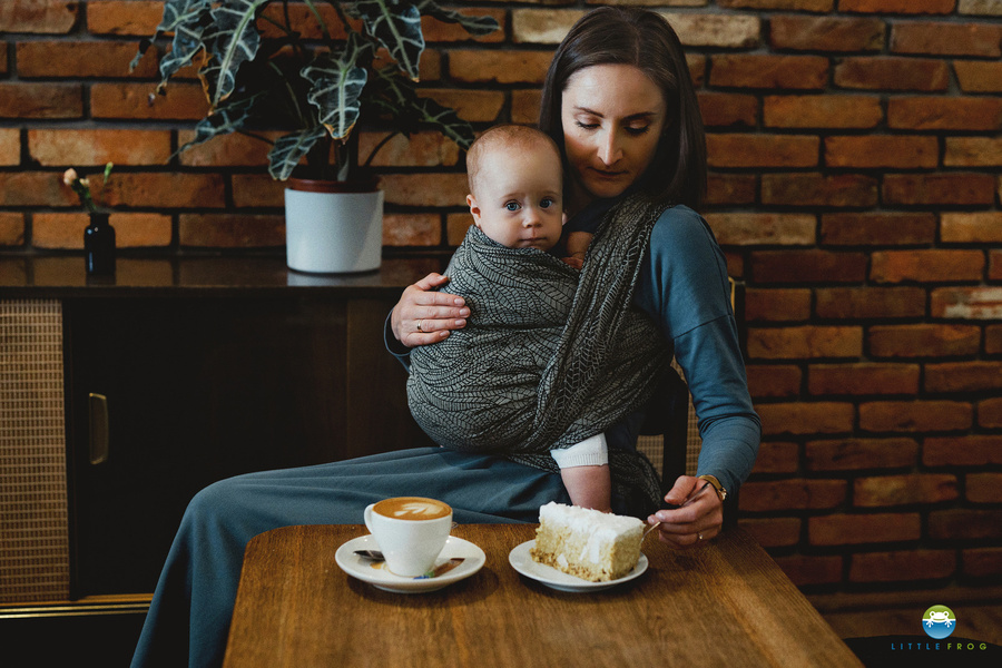 Baby Sling Linen Night Wildness size 4