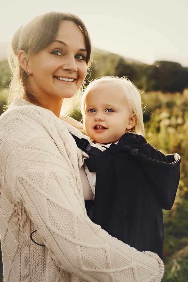 Babywearing Cover (softshell) - Black