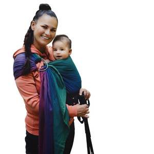 Bamboo Misty Zircon L – color y suavidad para el porteo diario