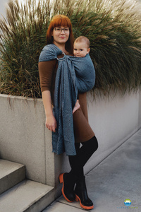 Ring Sling Cloudy Cube - taille M (2 m) /2 type