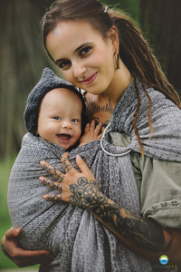 Ring Sling Lovely Fog - taille M (2 m)