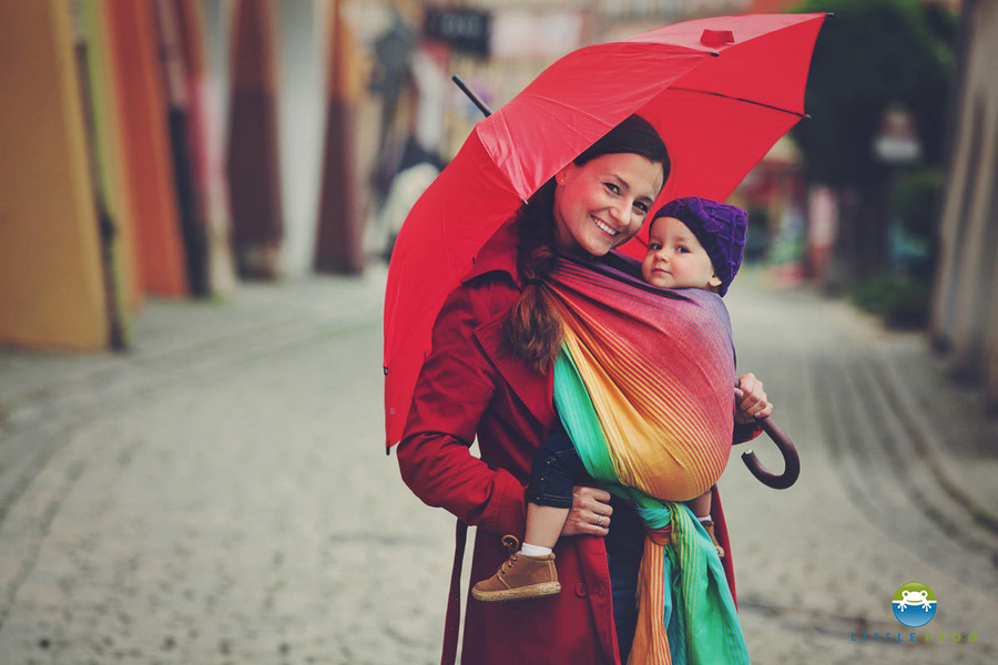 Chusta do noszenia dziecka Lniany Ammolit 4,2 m