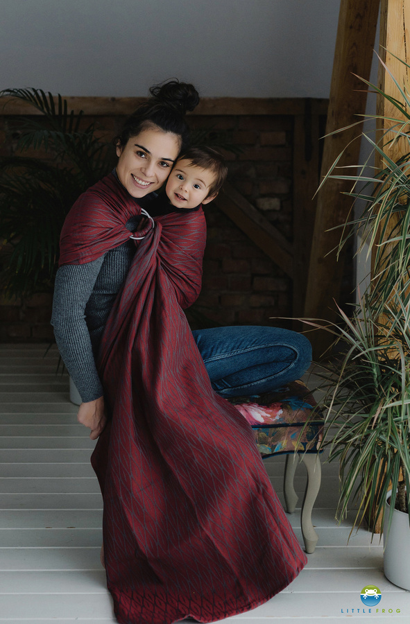 Ring Sling Tragetuch Burning Flames - Größe M (2 m)