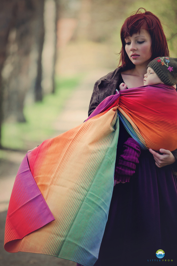 Ring Sling Tragetuch Ammolite in Love - Größe L (2,3m)