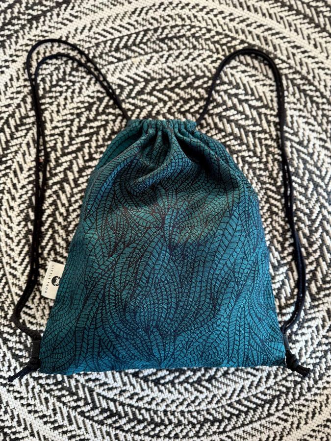 Large Drawstring Bag for wrap/sling - Ocean Wildness