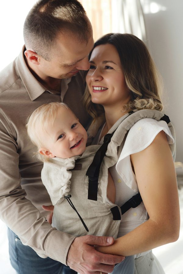 Porte-bébé en lin Prime - Pure Linen Dune