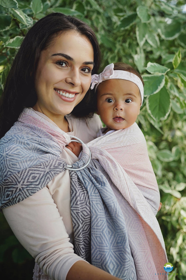 Ring Sling Cotton Foggy Cube - taille L (2,3m)