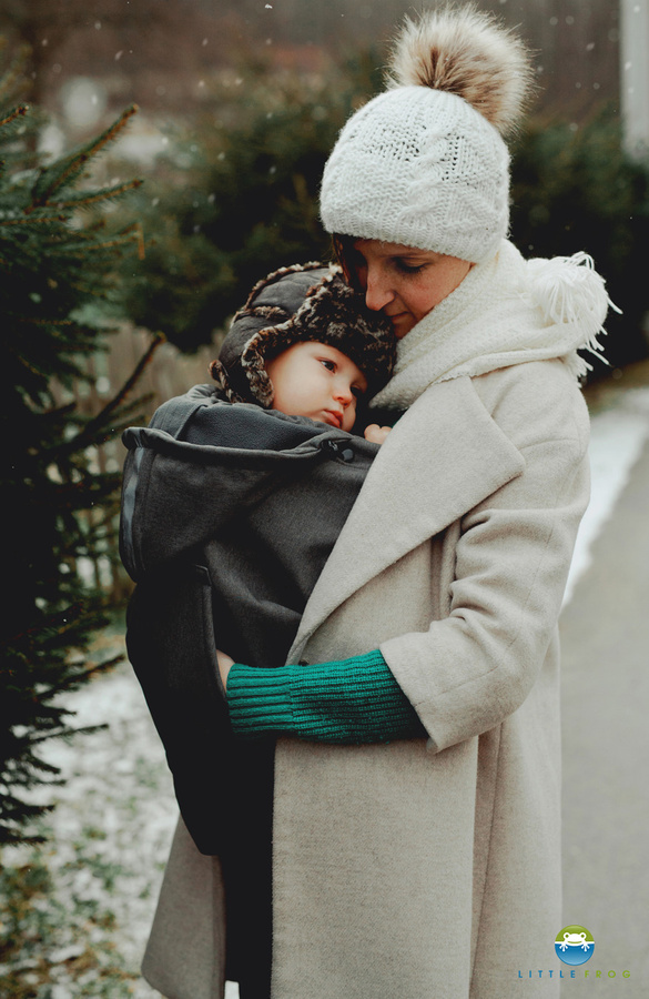 Osłonka do chust i nosidełek (softshell) - Graphite