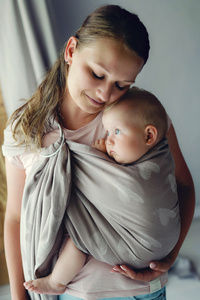Sling cu inele TENCEL™ Hazy Love Drift - mărimea S (1,7 m)
