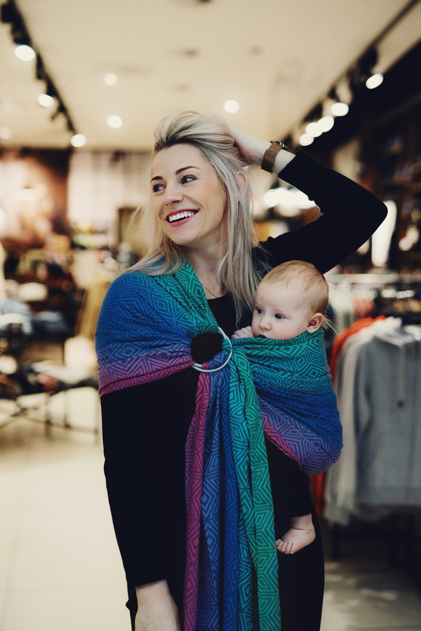 Ring Sling TENCEL™ Aurora Cube size L (2,3 m)