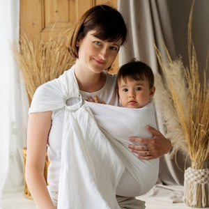Ring Sling Pure Linen White - taille M (2 m)