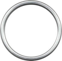 Aluminium Ringe für Tragetücher M - SILBER