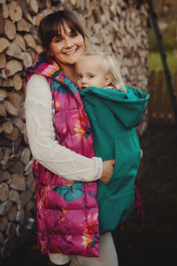 Babywearing Cover (softshell) - Teal /2nd class