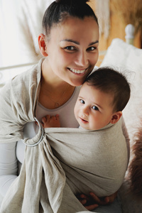 Ring Sling Tragetuch Pure Linen Sandstorm - Größe S (1,7m) DEMO