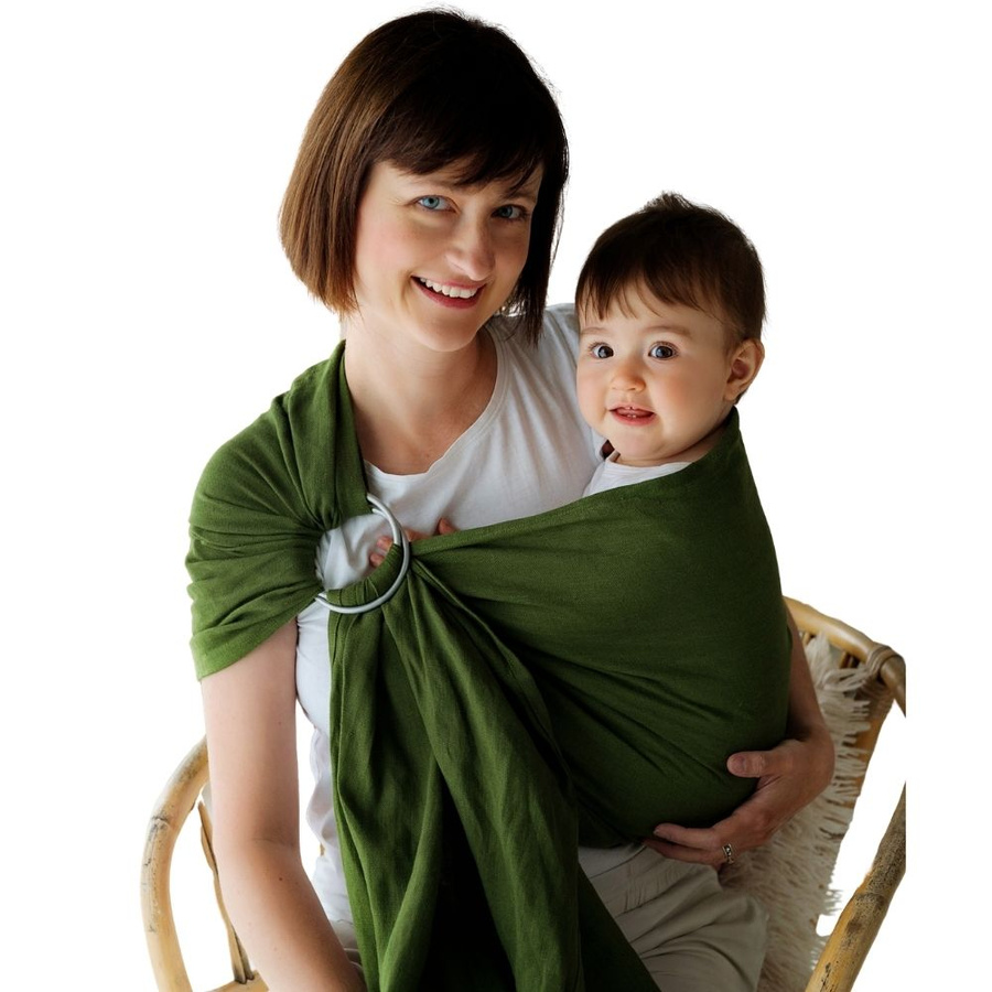 Ring Sling Pure Linen Moss - taille M (2 m)