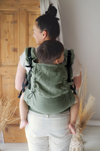 Ergonomische Preschooler-Tragehilfe Pure Linen Grove – 100 % Leinen