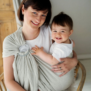 Ring Sling Pure Linen Greige - taille M (2 m)