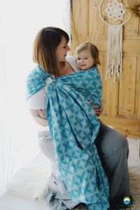 Ring Sling Azure Carmine Glimmer - Größe M (2m)