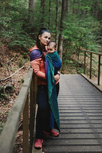 Ring Sling Bamboo Misty Zircon - taille M (2m) /2e catégorie