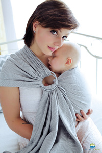 Ring sling Grey Cube - size L (2,3m)