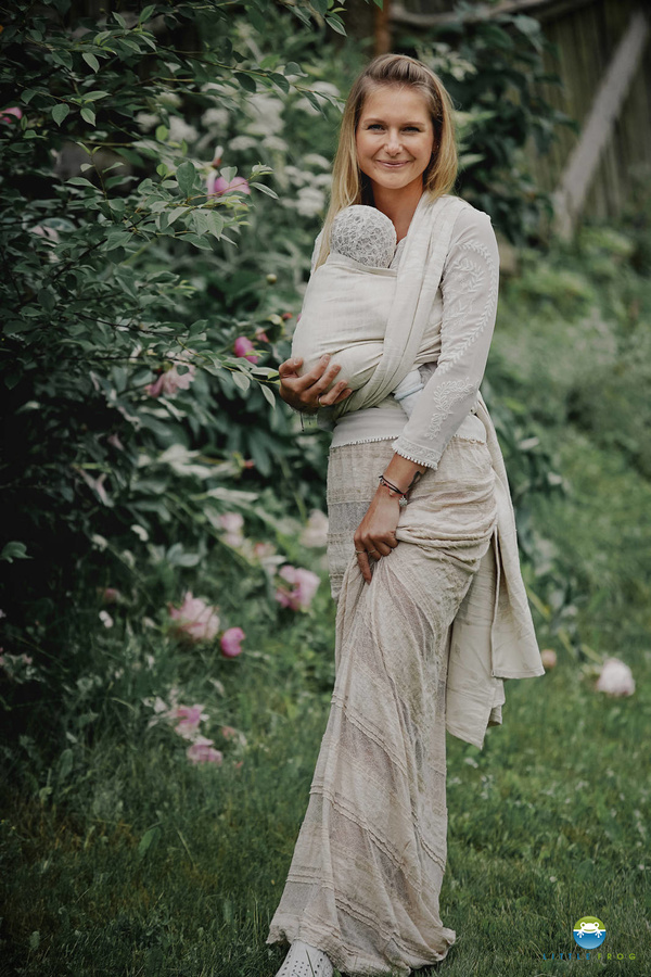 Écharpe de portage Linen Summer Meadow - taille 7