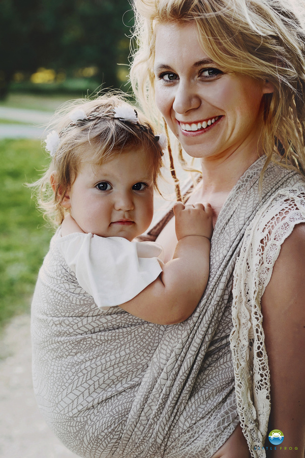 Little Frog jacquard wrap - Natural Wildness - size 5 (4,2 m)2nd qualit