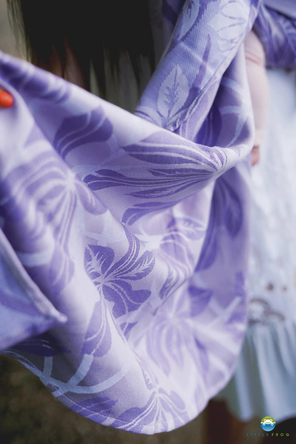 Ring Sling Tragetuch Lilac Flowrora - Größe M (2m)