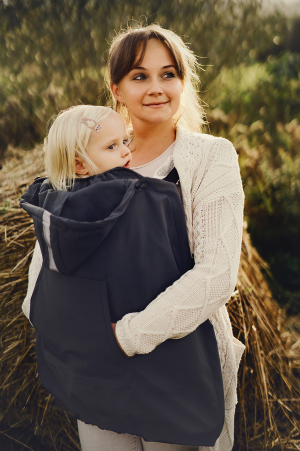 Babywearing Cover (softshell) - Slate /2nd class