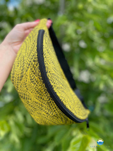 Large WAIST BAG  Little Frog - Lemon Wildness