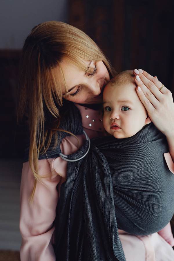 Ring Sling Tragetuch Slate Moonstone - Größe M (2m)