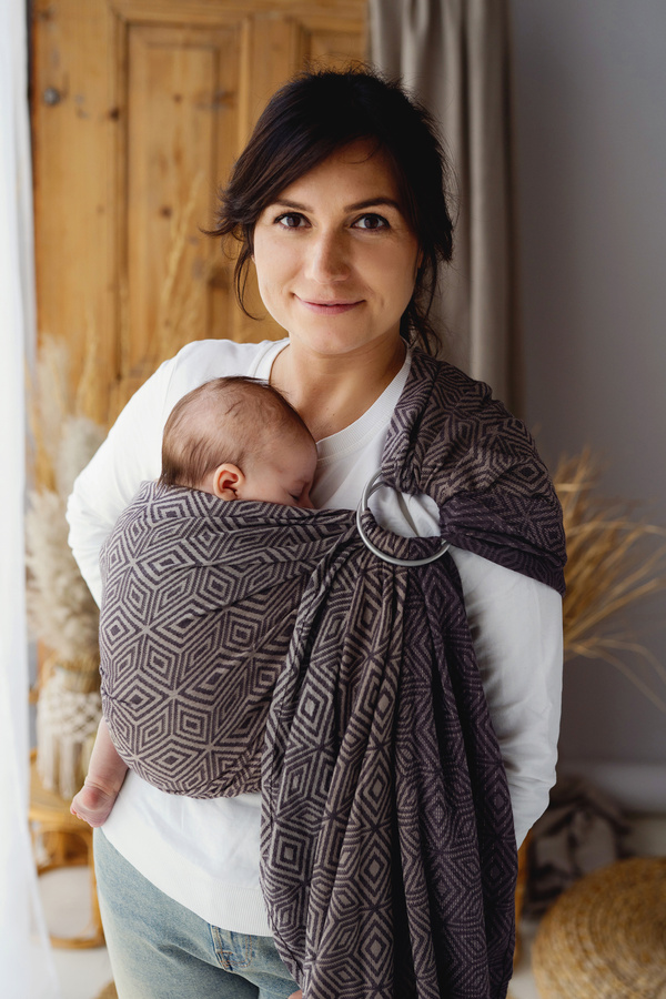 Ring Sling Tragetuch Bitter Cube - Größe L (2,3m)