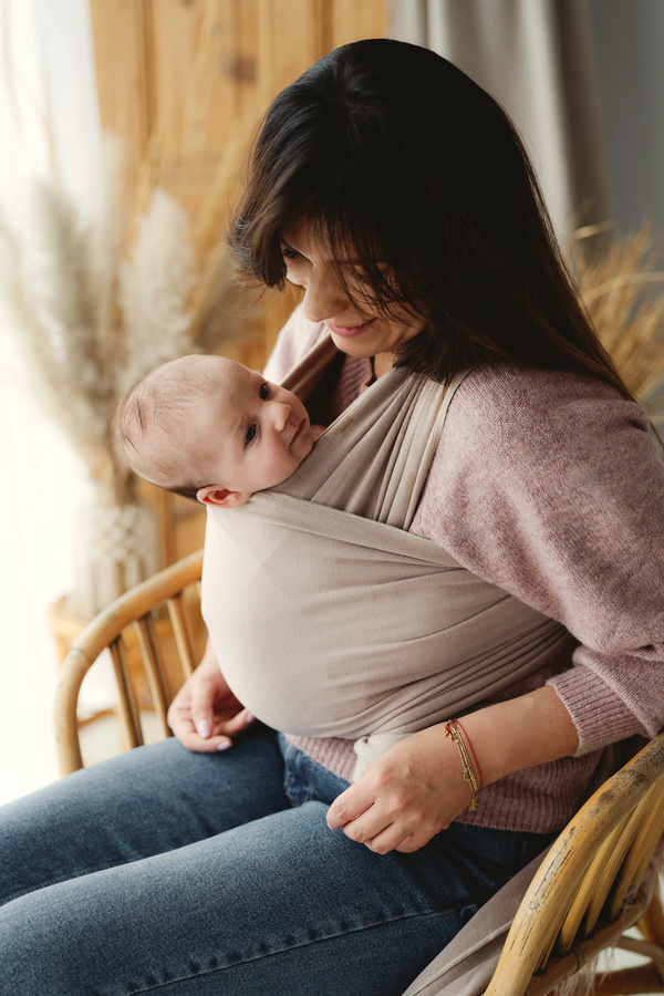 Stretchy Baby Sling Royal Beige/2nd class
