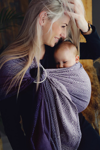 Ring Sling Tragetuch TENCEL™ Iris Cube - Größe M (2m) /2. Wahl