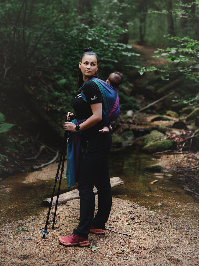 Tragetuch Bamboo Misty Zircon - Größe 4 /2. Wahl