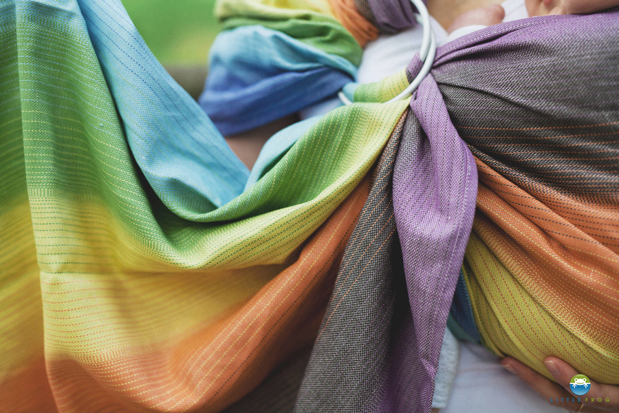 Ring Sling Tragetuch Jazzy Aura - Größe M (2m) /2. Wahl