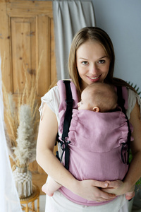 Mochila Portabebés Prime Pure Linen Hutt Lagoon