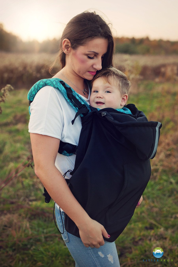 Babywearing Cover (softshell) - Black /2nd class