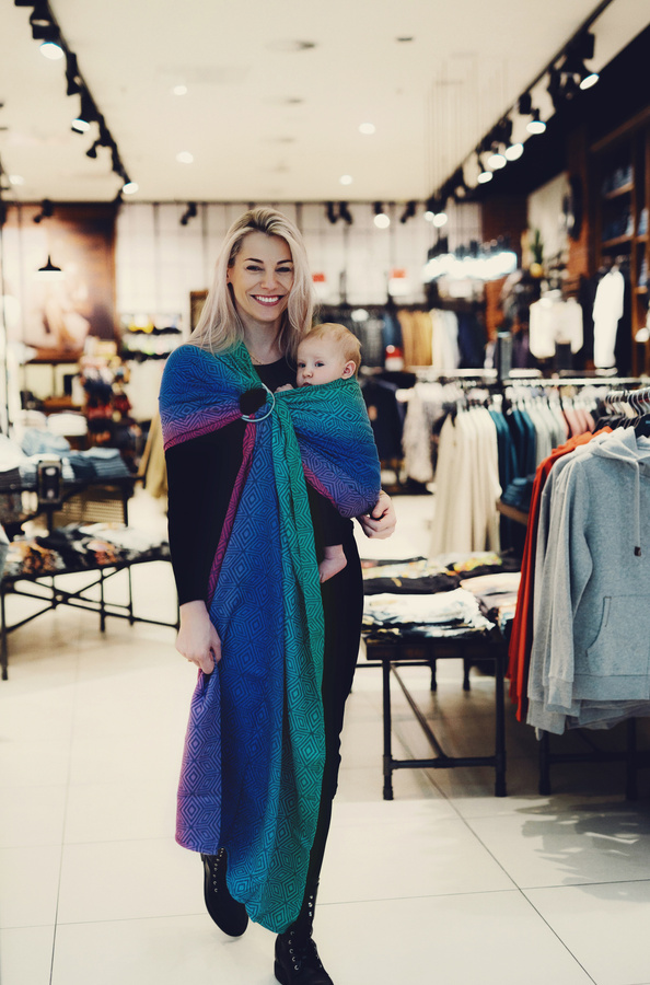 Fascia ad anelli TENCEL™ Aurora Cube taglia S (1,7 m) /2a scelta